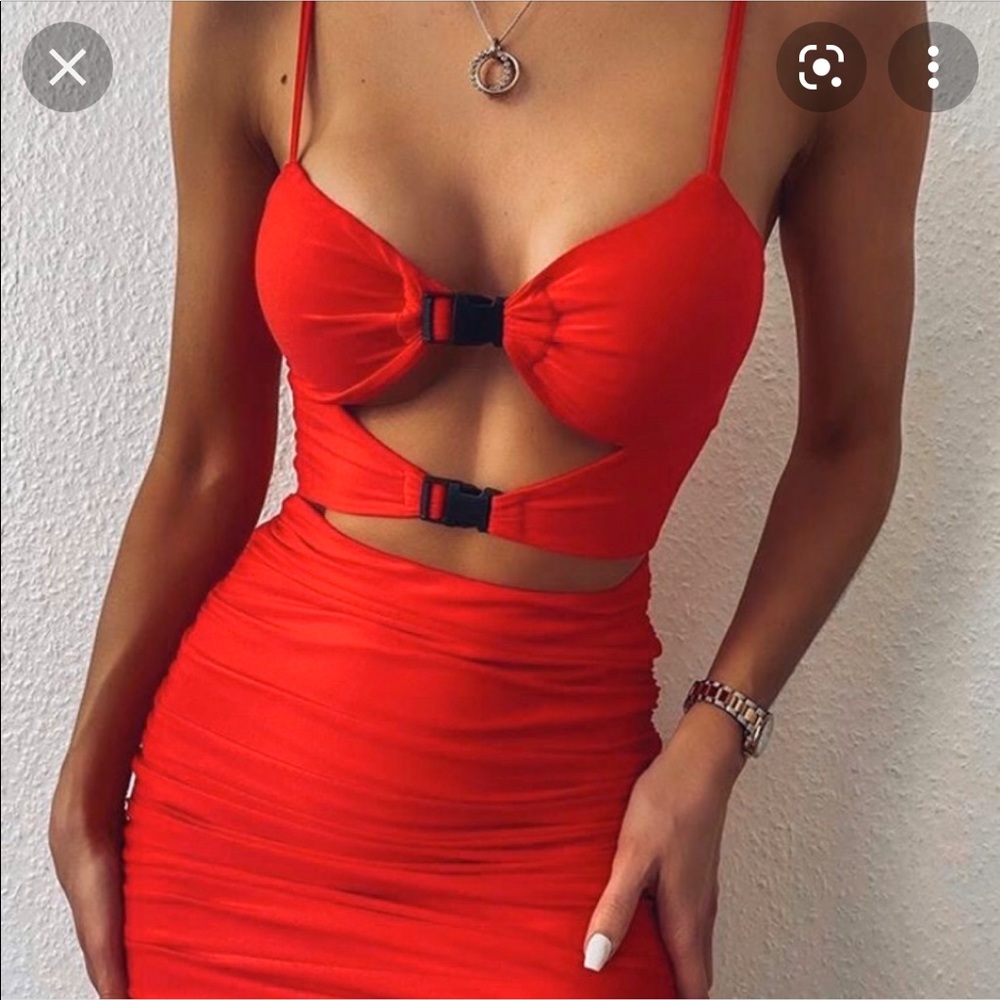 Tiger Mist Element Dress Red